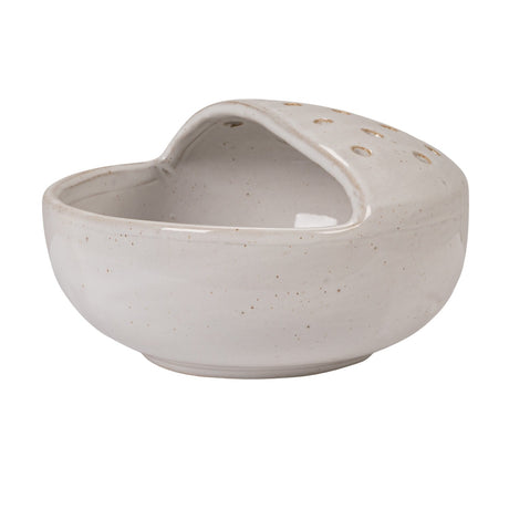 White Ceramic Berry Bowl Strainer