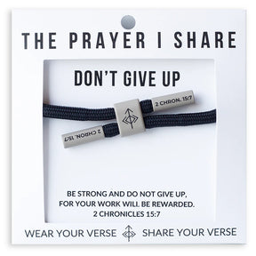 be strong and do not give up, for your work will be rewarded