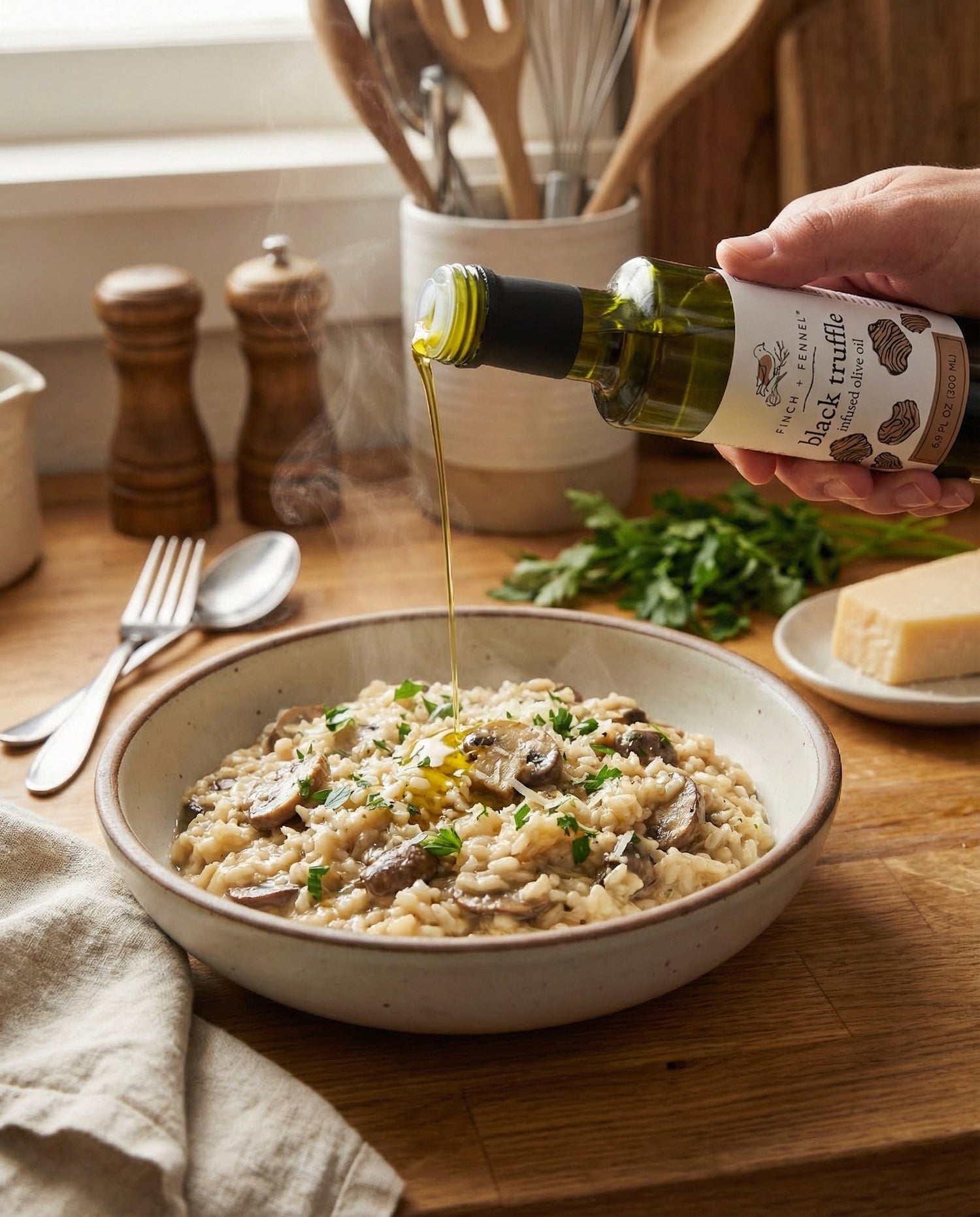 Black Truffle Infused Olive Oil | Finch + Fennel