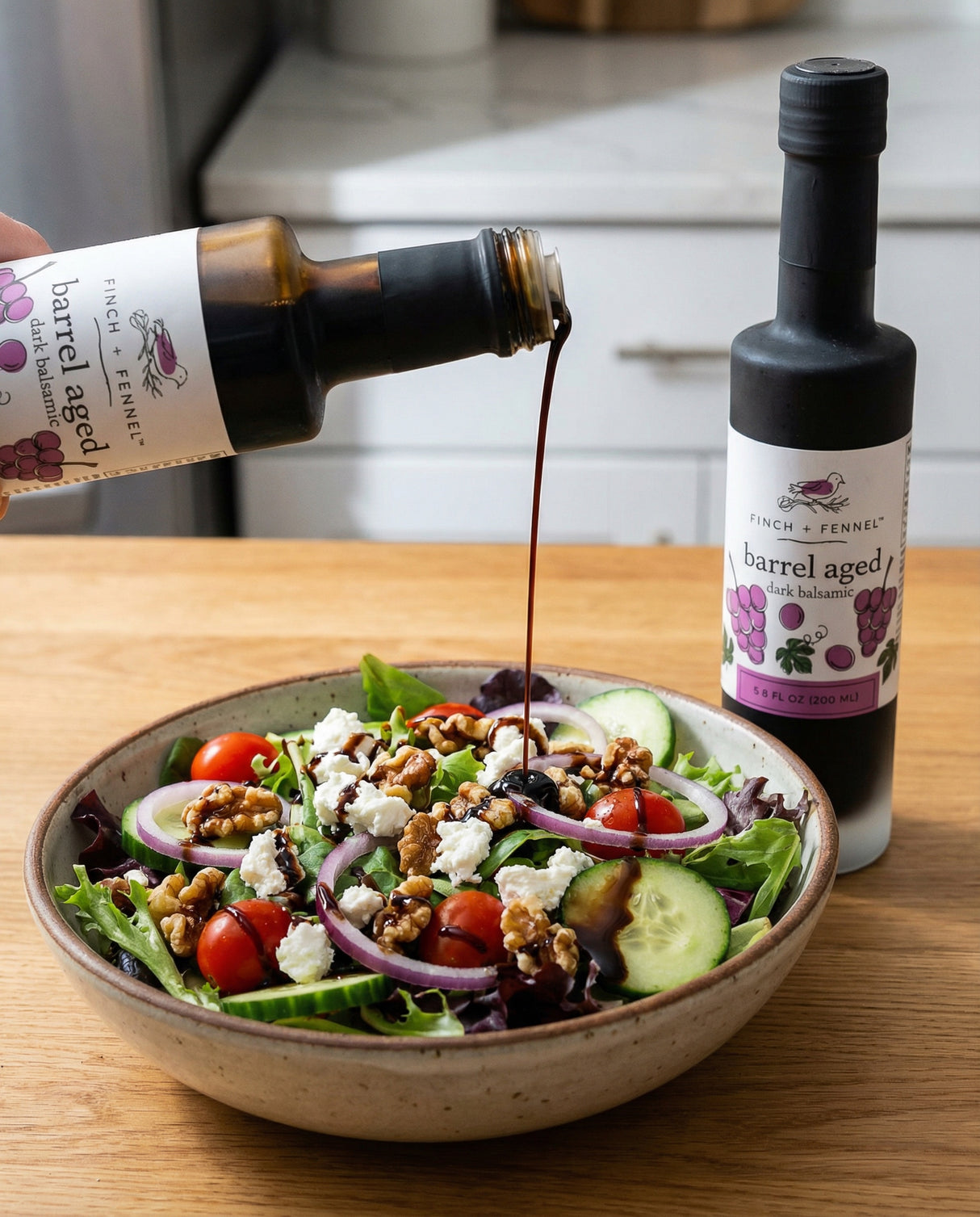 Barrel Aged Dark Balsamic Vinegar | Finch + Fennel