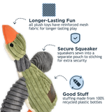 Plush Duck Squeaker Dog Toy