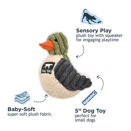 Plush Duckling Squeaker Dog Toy