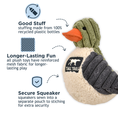 Plush Duckling Squeaker Dog Toy