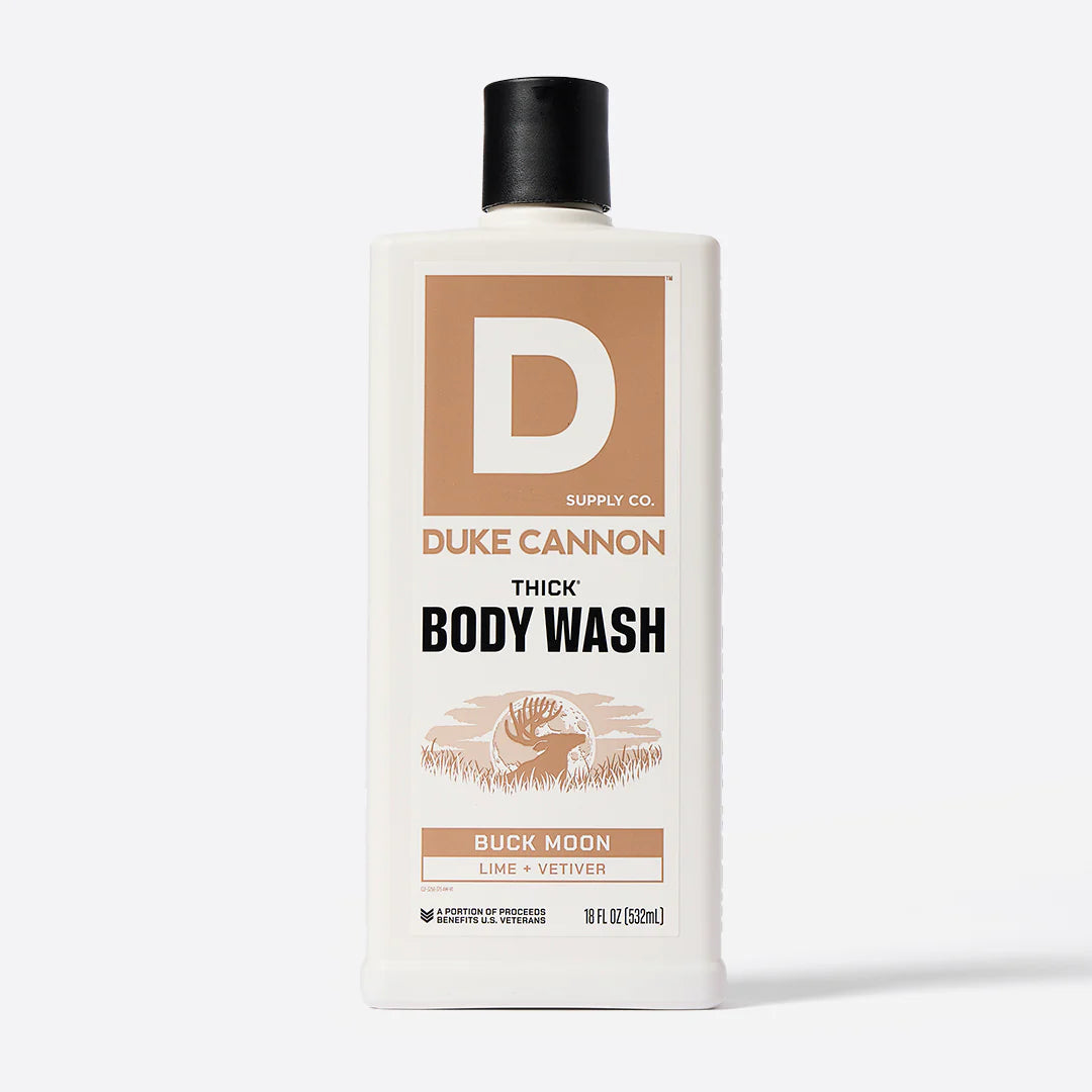 Duke Cannon Buck Moon THICK Body Wash lime and vetiver scent 18 oz