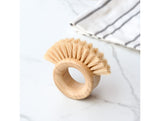 Round Sisal Bristle Bamboo Ring Brush