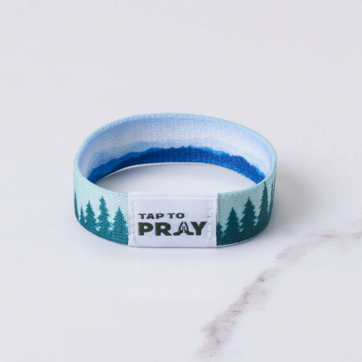 Mountains & Forests Tap to Pray Wristband