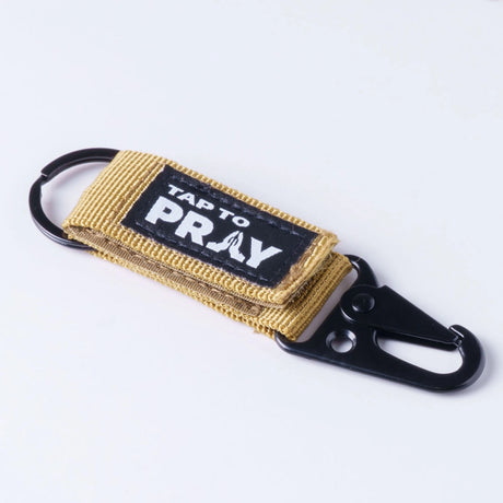Tactical Carabiner Tap to Pray Keychain