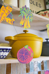 Hand-Sewn Vegetables Paper Garland | East End Press