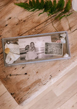 Skinny Rectangle Glass & Zinc Memory Box