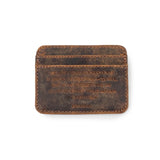 Distressed Leather Card Holder Wallet (Bob Marley Quote) | 3 Colors