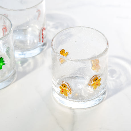 Christmas Icon Bubble Drinking Glass