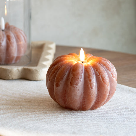 Pumpkin LED Flameless Wax Candle