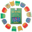 East End Press Christmas sweater paper garland with ten colorful hand-printed festive jumpers