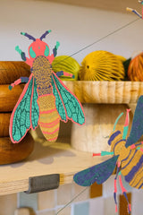 Hand-Sewn Insects Paper Garland | East End Press