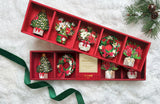 Winter Floral Magnets (Set of Five)