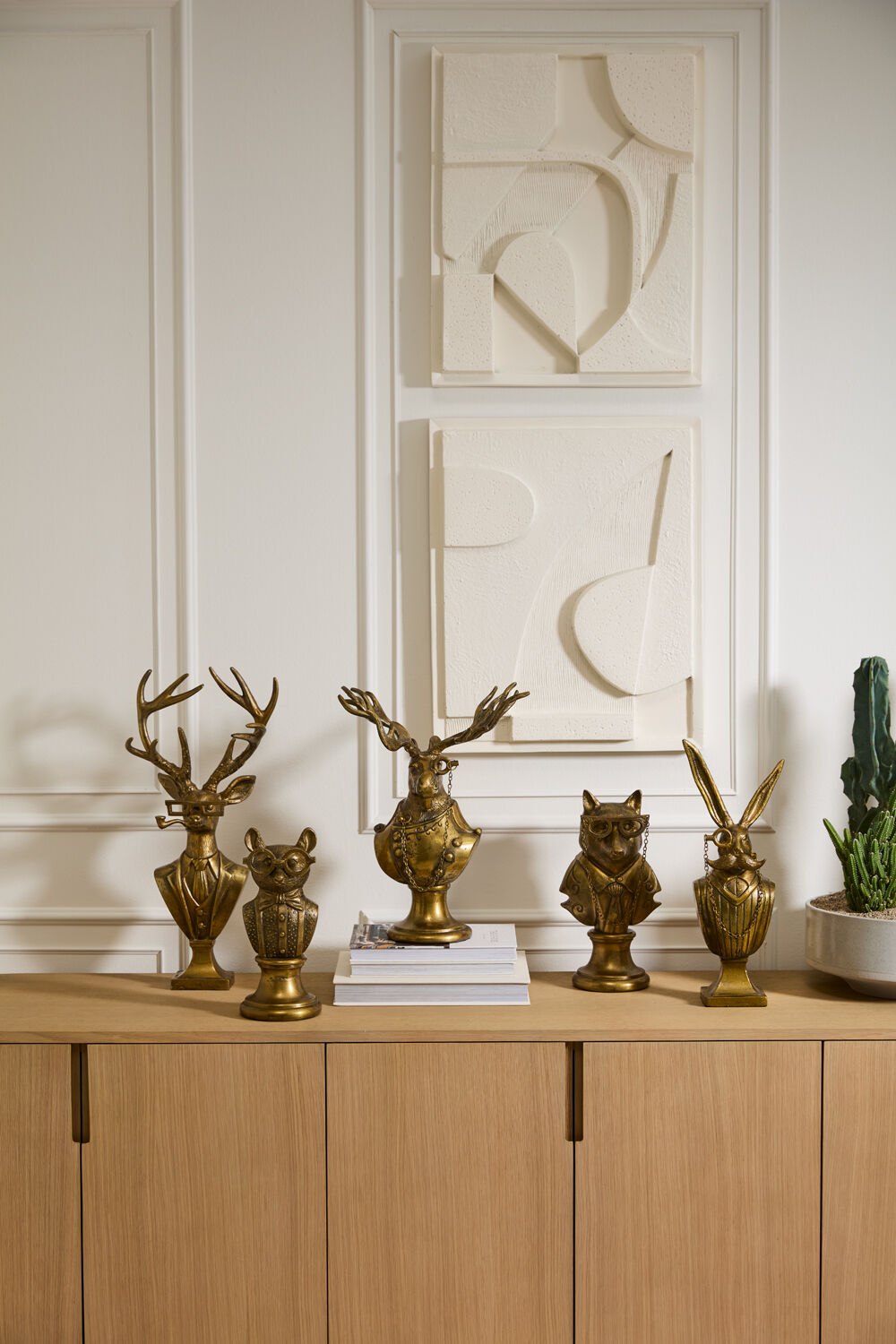 Eugene the Moose Gold Aluminum Bust