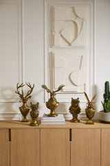 Eugene the Moose Gold Aluminum Bust