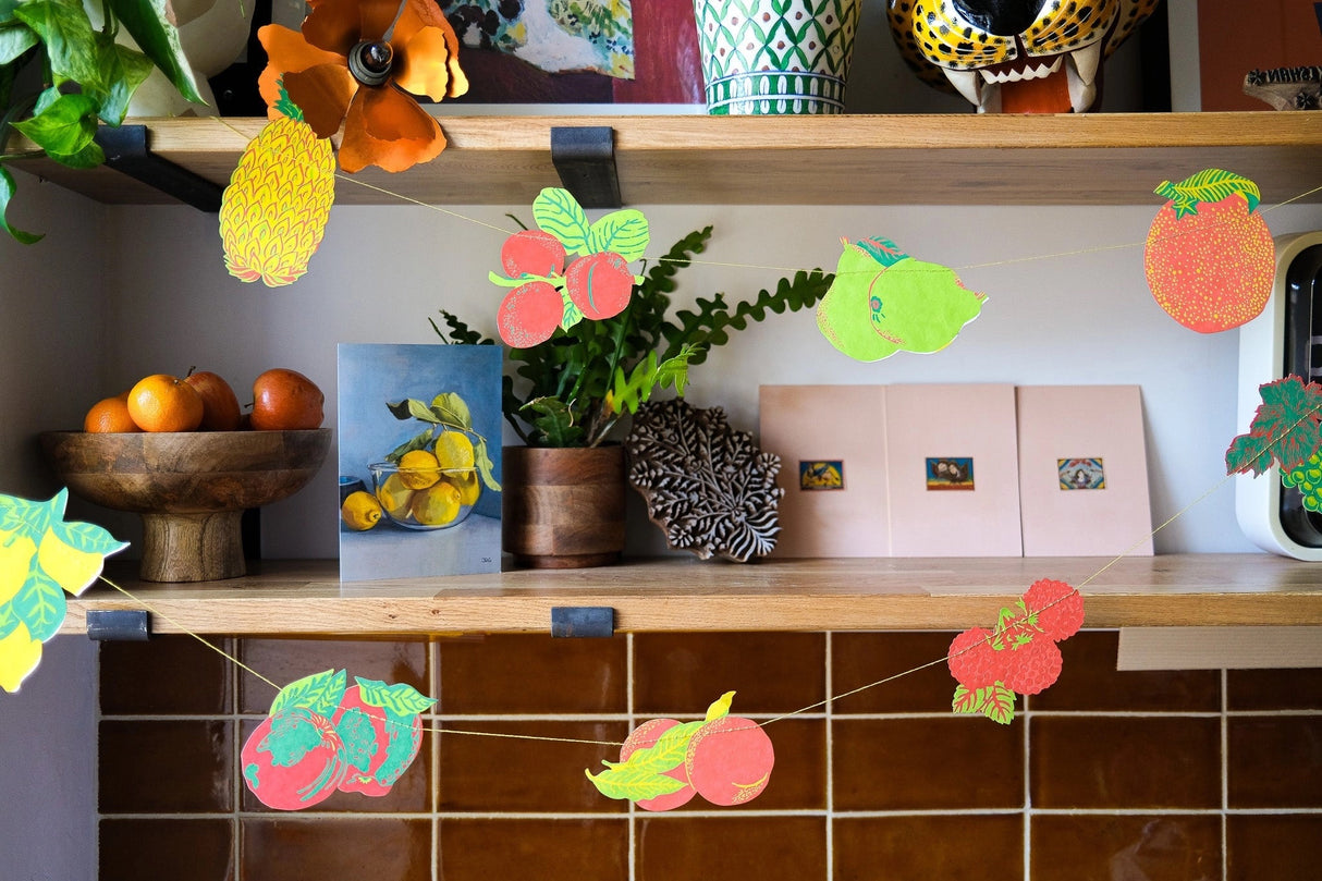 Hand-Sewn Fruit Paper Garland | East End Press