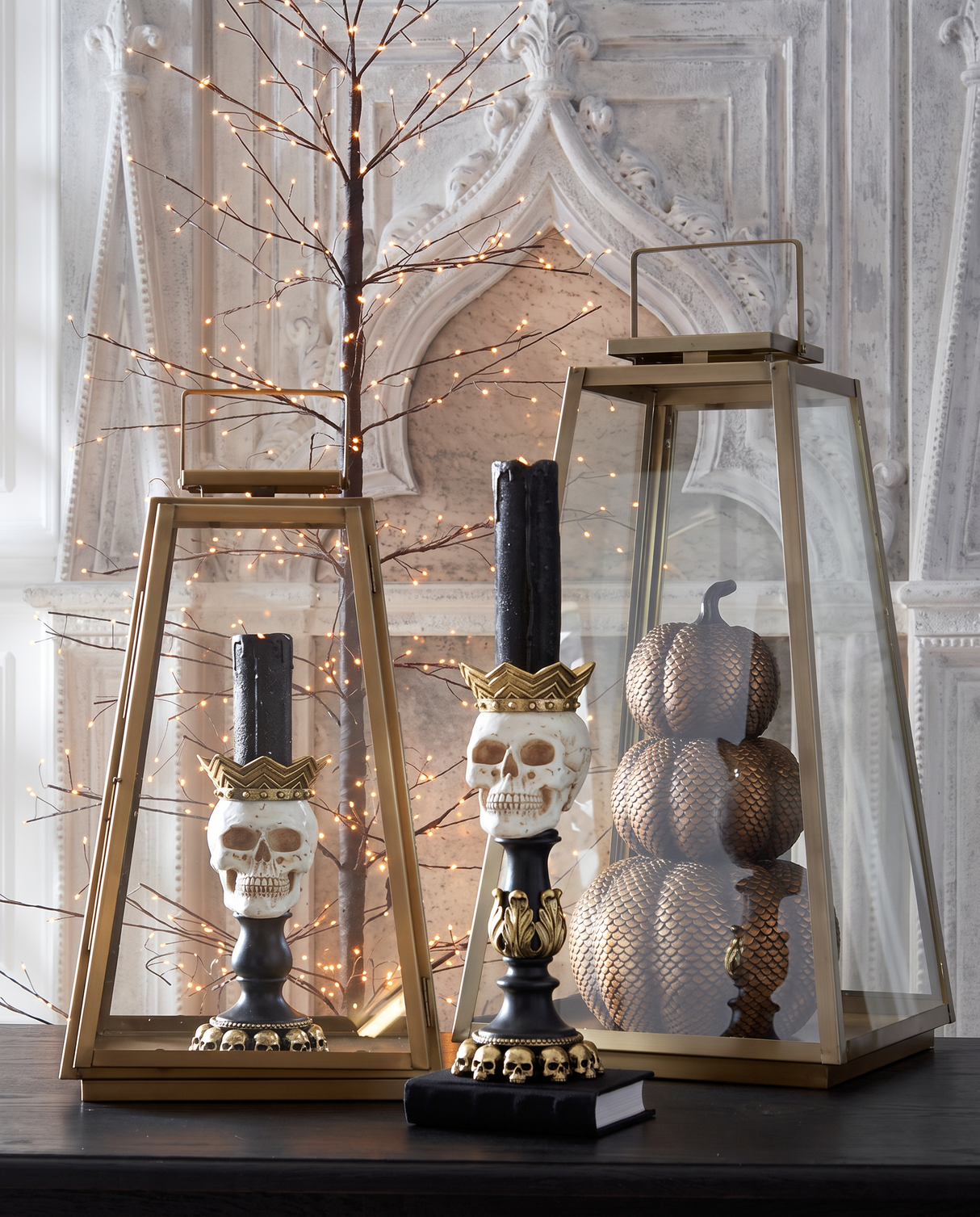 Black Warm Light LED Tree