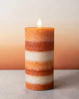7-Layer Fall Mottled Moving Flame LED Wax Candle