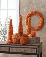 Mustard Orange Paper Petal Cone Tree