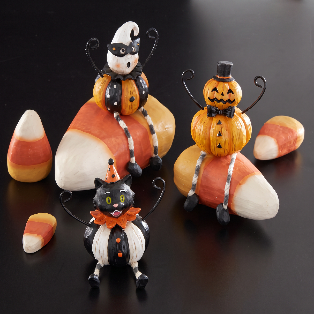 Decorative Resin Candy Corn Figurine