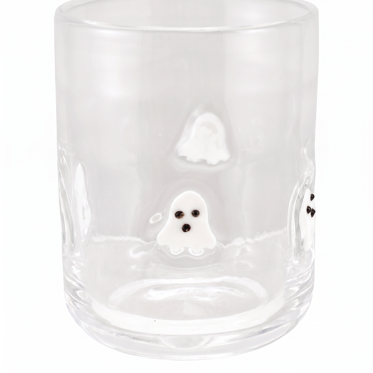 Embedded Ghost Icon Drinking Glass