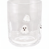 Embedded Ghost Icon Drinking Glass