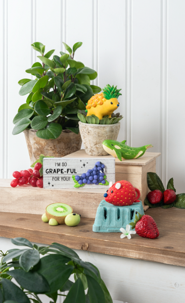 Fruit and Veggie Resin Animal Figurines | 9 Styles