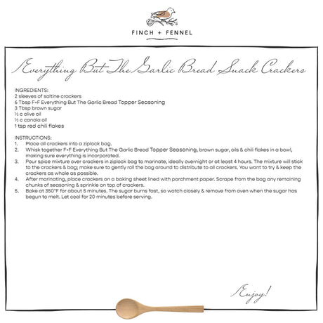 Everything But the Garlic Bread Topper | Finch + Fennel