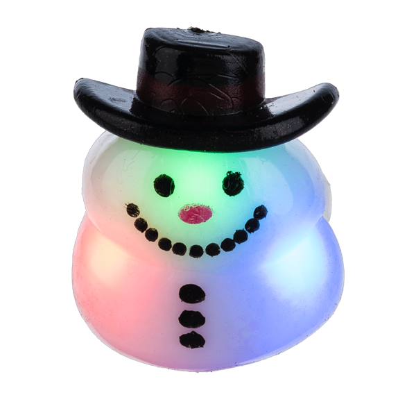 Flashing Light-Up Snowman Ring