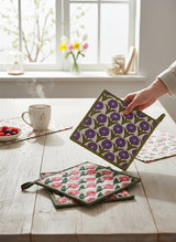 Floral Cotton Slub Pot Holder