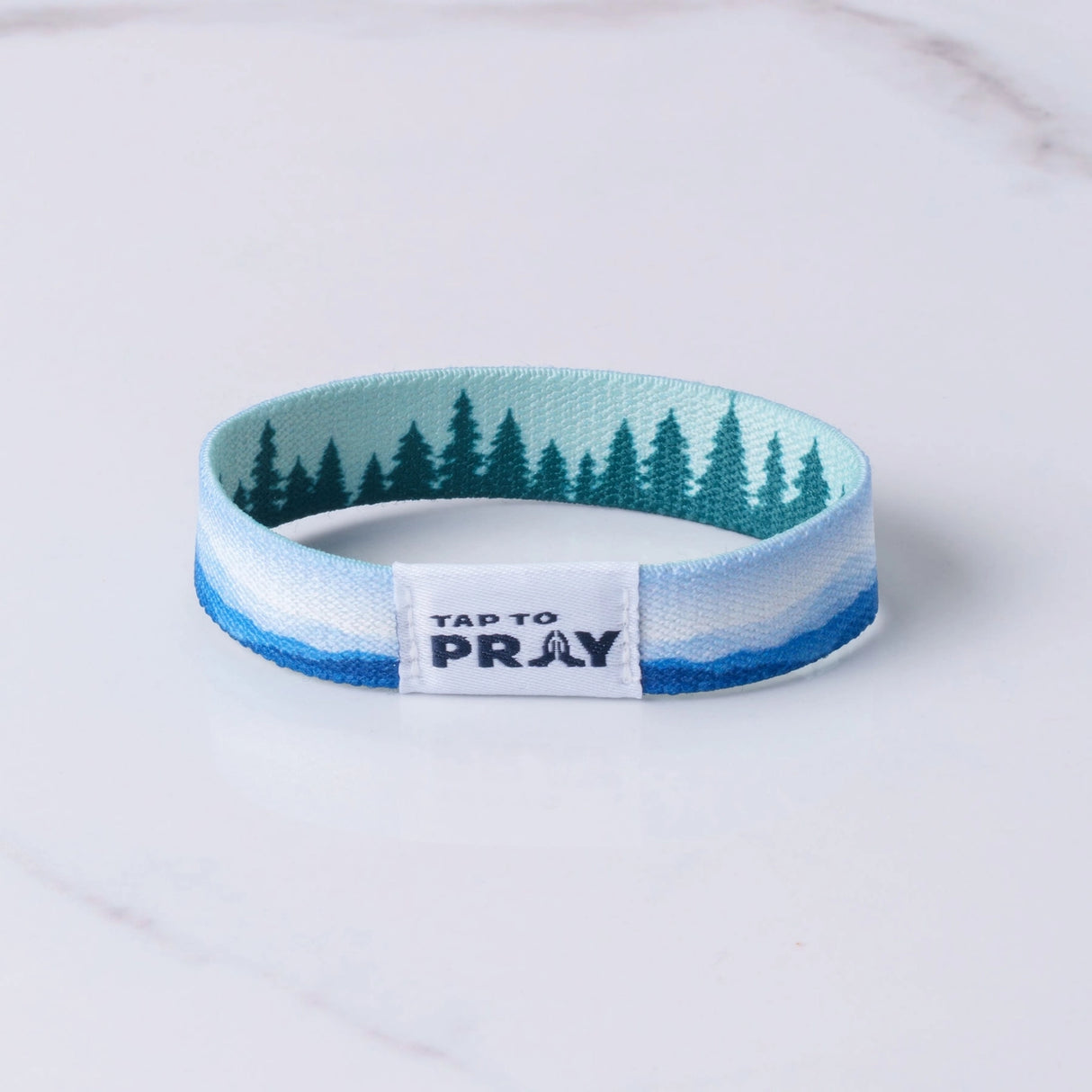 Mountains & Forests Tap to Pray Wristband