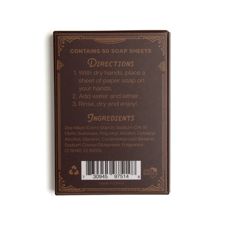 Cinnamon + Clove Paper Soap Travel Sheets