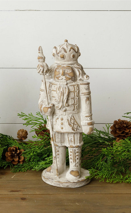 Distressed Ivory Nutcracker Figurine | 3 Styles