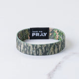 Forest + Tree Bark Tap to Pray Wristband