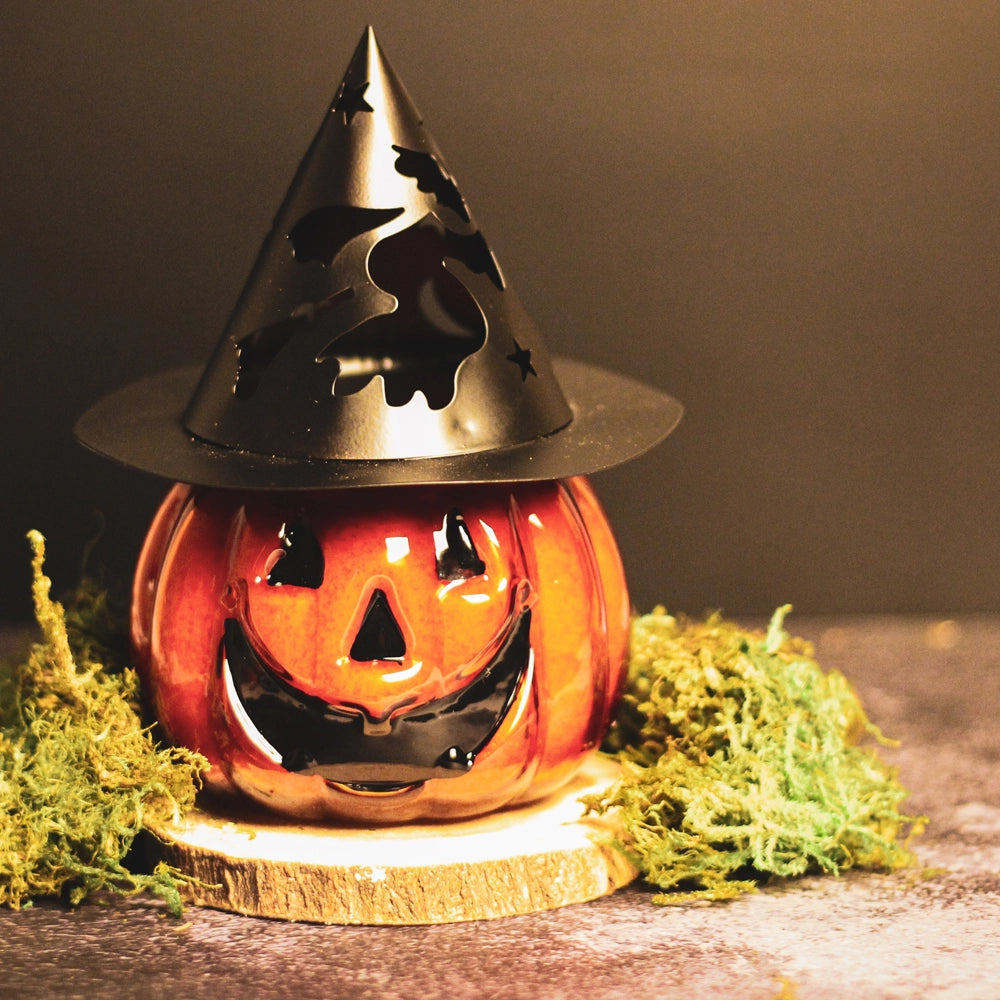 Jack-O-Lantern Pumpkin Pie Candle