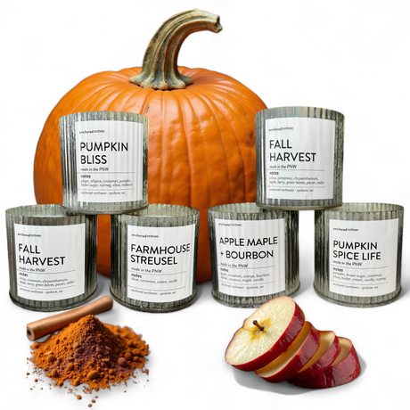 fall fragrance soy wax candles