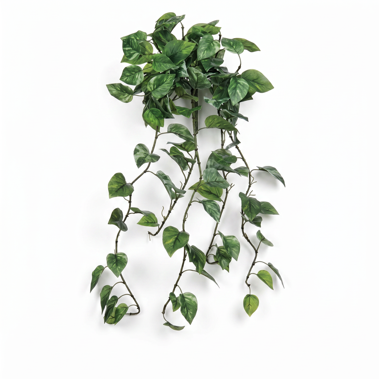 faux pothos hanging vine 42 inch natural touch trailing greenery plant for basket shelf and planter decor