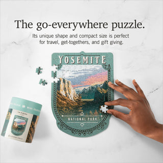 Protect Our National Parks Yosemite Mini Shaped Jigsaw Puzzle