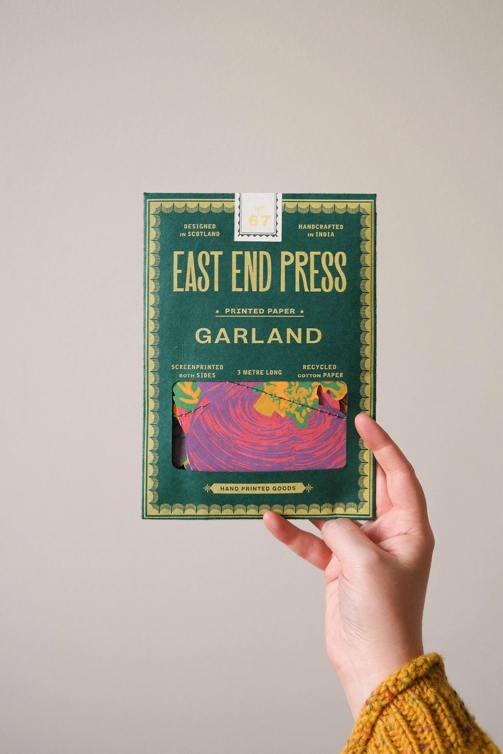 Hand-Sewn Vegetables Paper Garland | East End Press