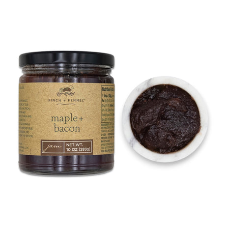 Finch and Fennel Maple Bacon Jam 10 oz jar savory sweet spread

