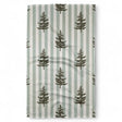 fir tree design geometry tea towel