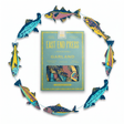 printed fish paper garland colorful recycled paper by East End Press