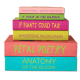floral decorative book storage box MDF canvas hidden storage decor