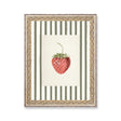 vintage strawberry wall art framed botanical print kitchen decor by petal lane home
