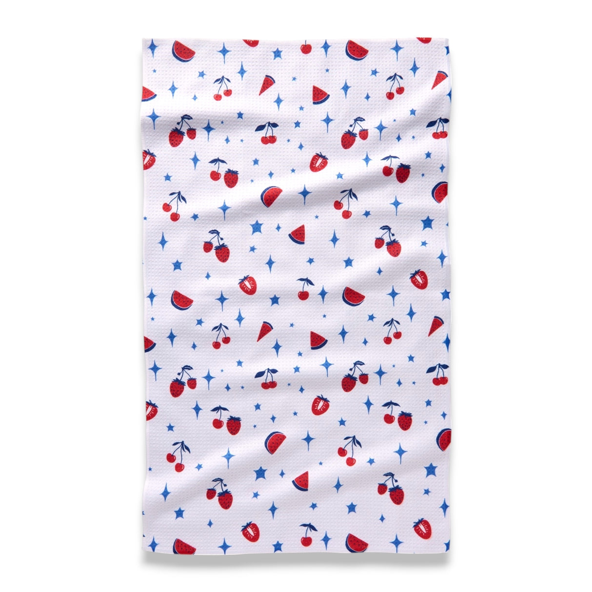 Fruit Sparkle Toss Geometry Tea Towel