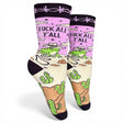 funny frog western womens crew socks novelty cactus socks humorous gift socks