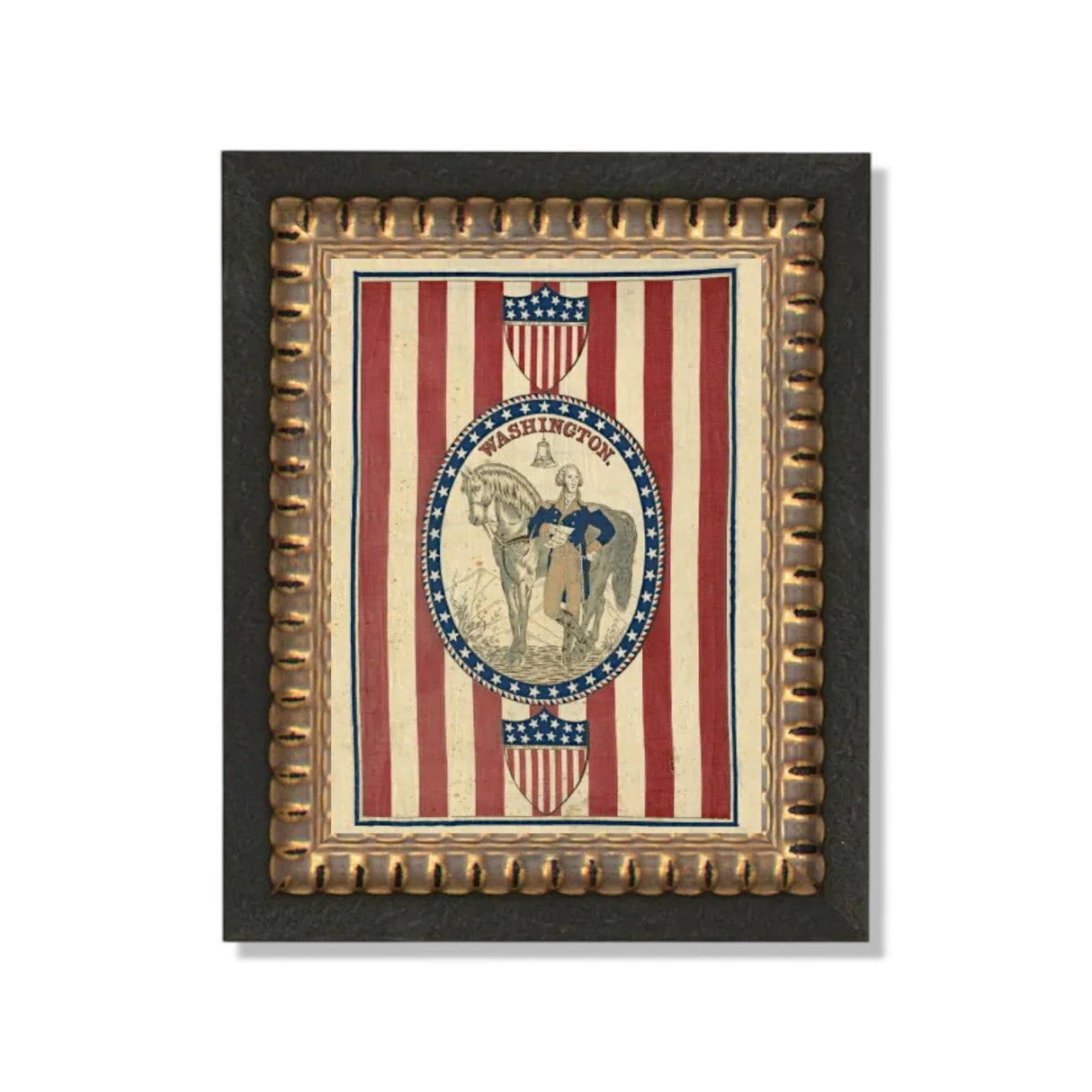 framed george washington patriotic wall art by petal lane home