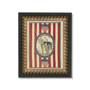 framed george washington patriotic wall art by petal lane home